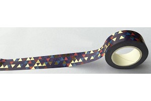 masking tape triangles foil or et couleurs