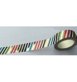 making tape rayures foil or et couleurs