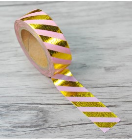 masking tape diagonales foil or et mint