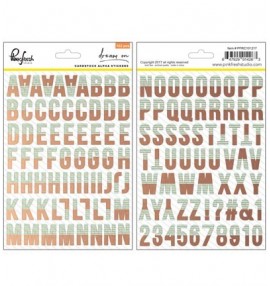 stickers alphabet bicolore