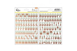 stickers alphabet bicolore