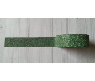 masking tape pailleté vert