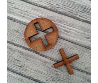 croix bois (x2)